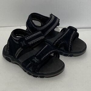Hurley Boys' Strappy Black Sandals Size 8Y